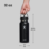 Wide Mouth with Flex Straw Cap
